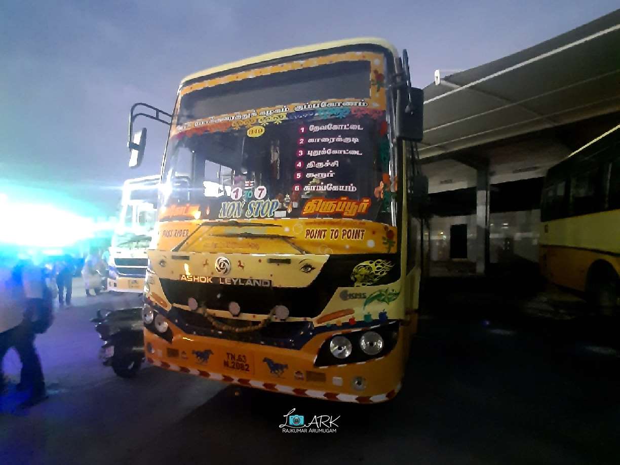 Tiruppur to Devakottai Bus Timings TNSTC TN 63 N 2082