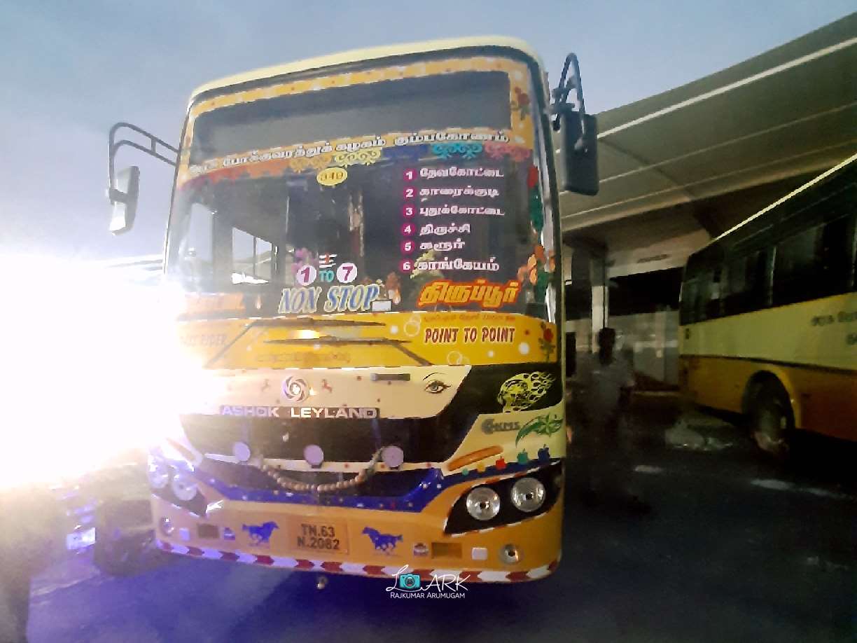 Tiruppur to Devakottai Bus Timings TNSTC TN 63 N 2082