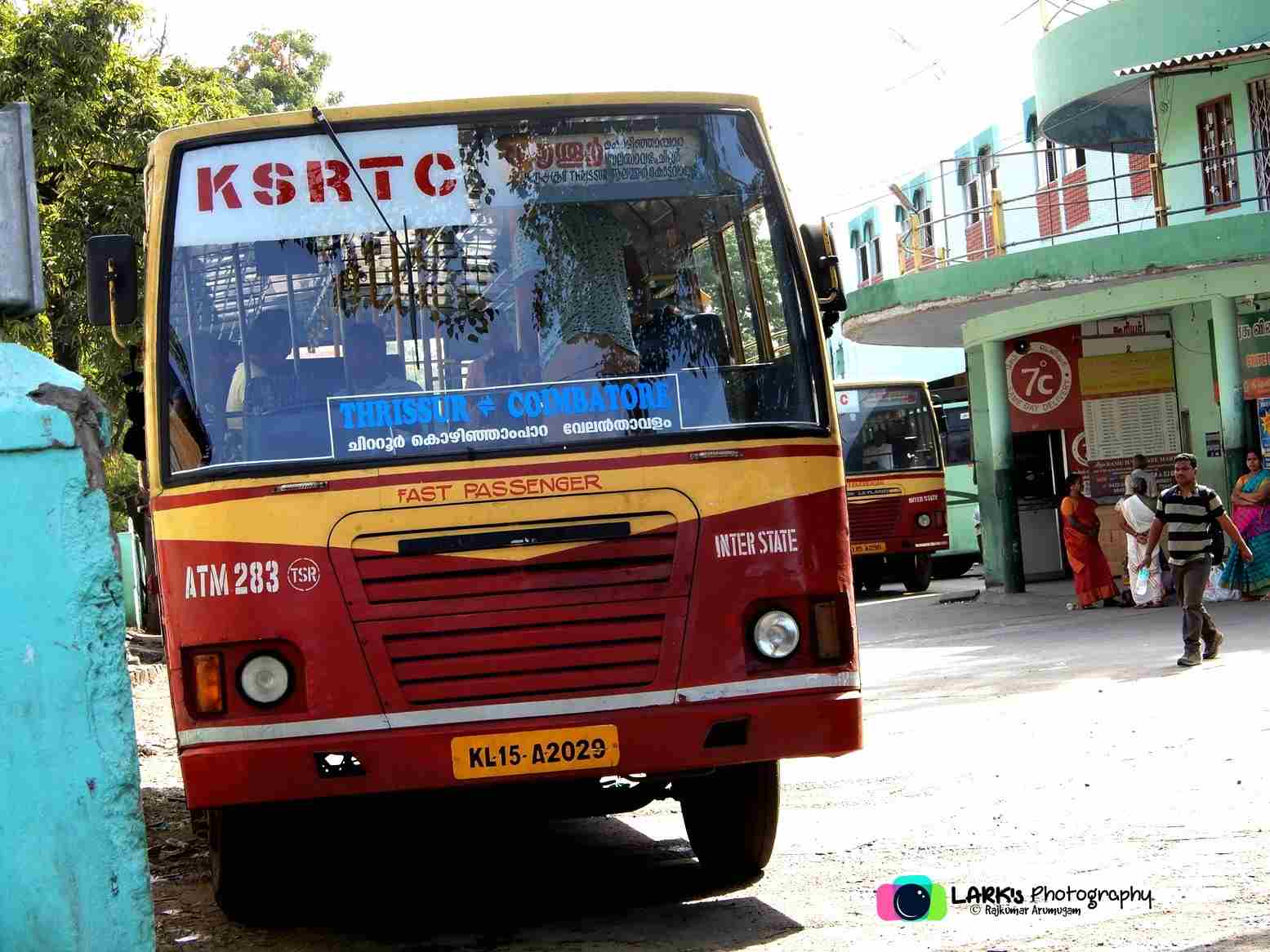 Tamil Nadu KSRTC Bus Timings from Thrissur Bus Stand