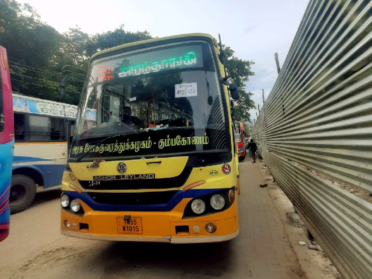 Mettupalayam to Aranthangi Bus Timings TNSTC TN 55 N 1015