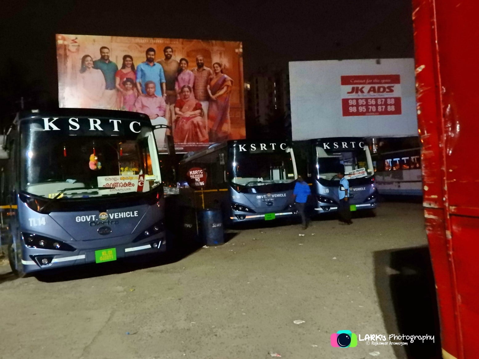 KSRTC e-Bus TL 14, TL 15 & TL 18 Ernakulam – Thiruvananthapuram