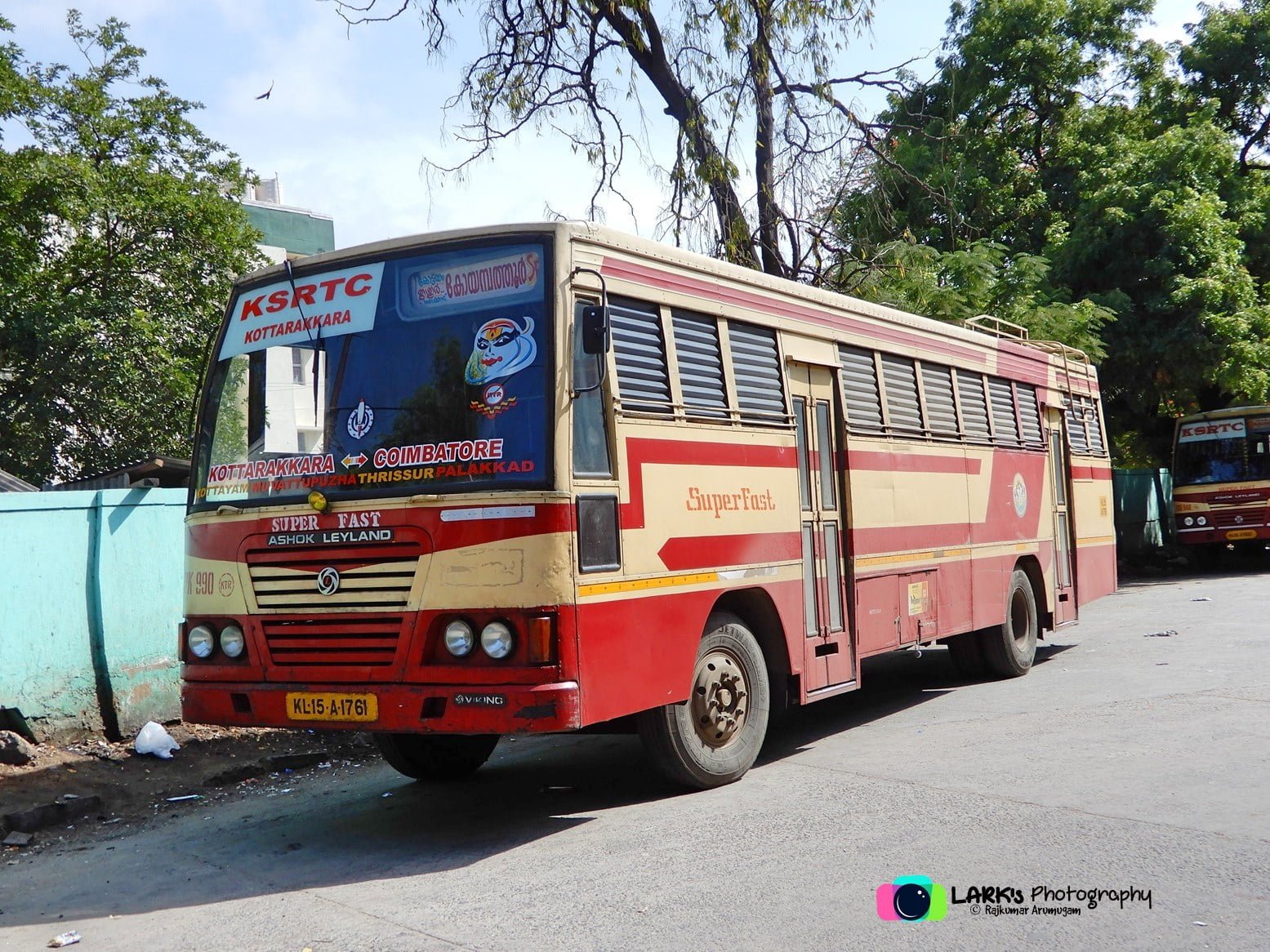 KSRTC RPK 990 Coimbatore - Kottarakkara