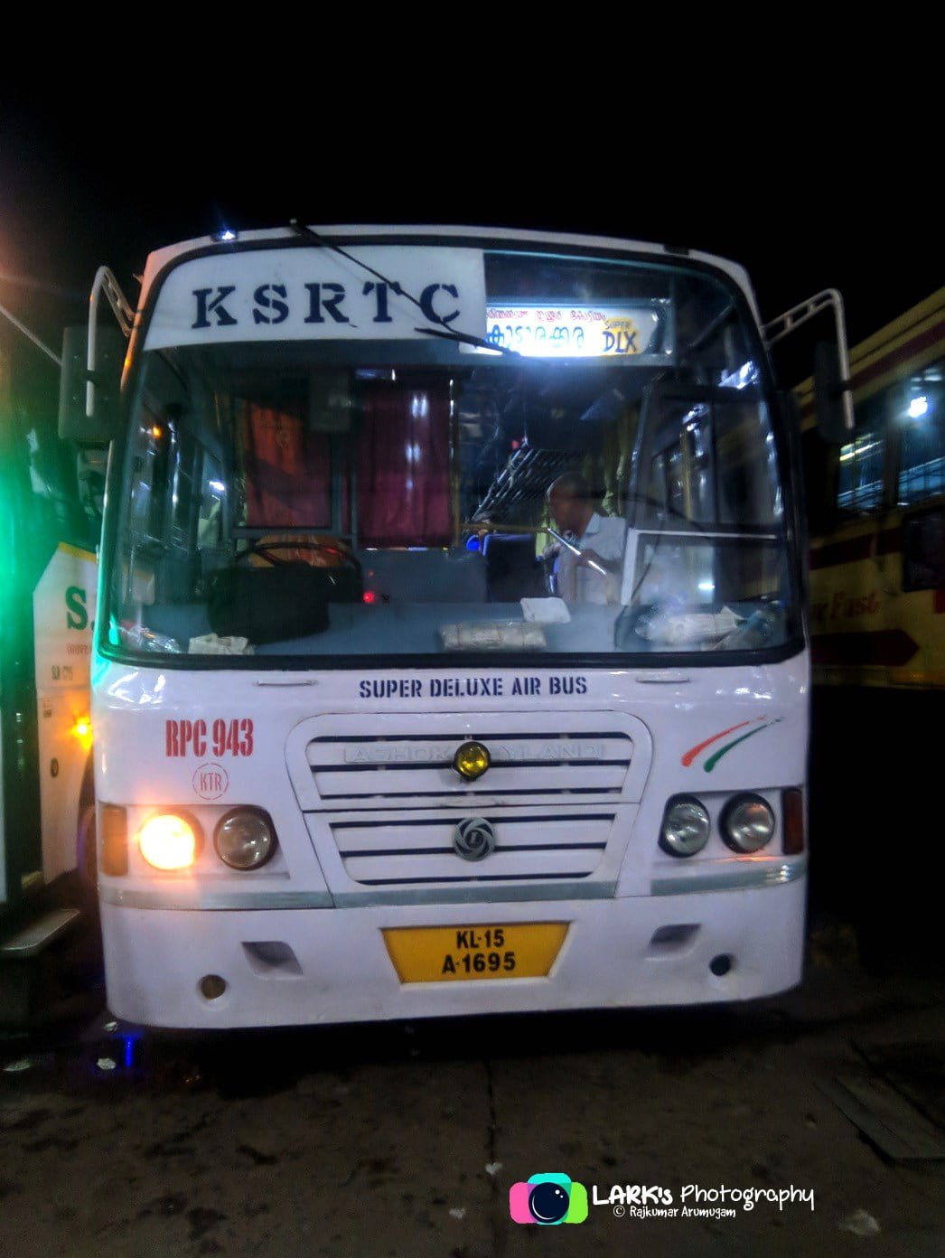 KSRTC RPC 943 Sulthan Bathery - Kottarakkara Bus Timings