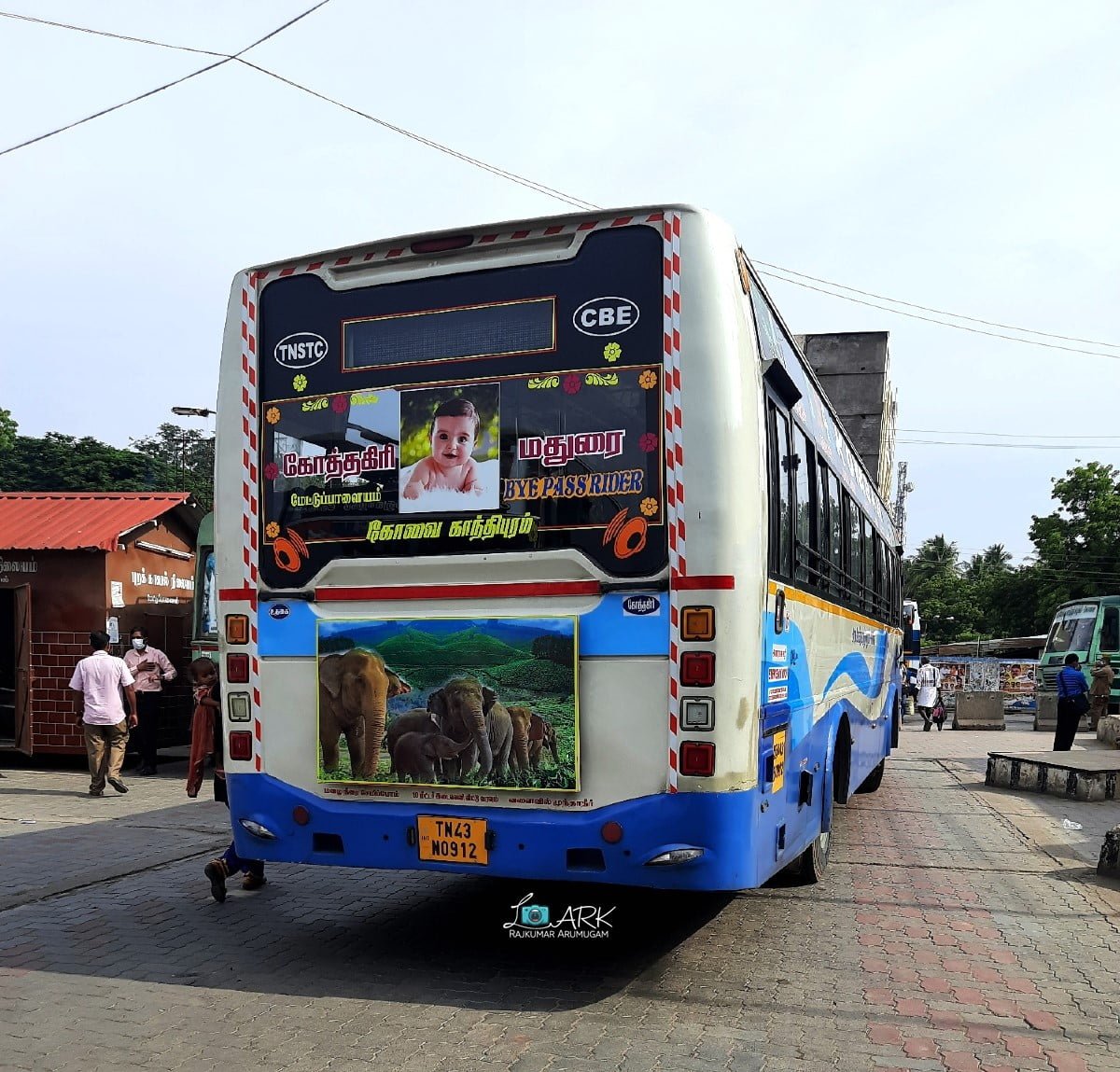 TNSTC TN 43 N 0912 Kotagiri - Coimbatore - Madurai Bus Timings