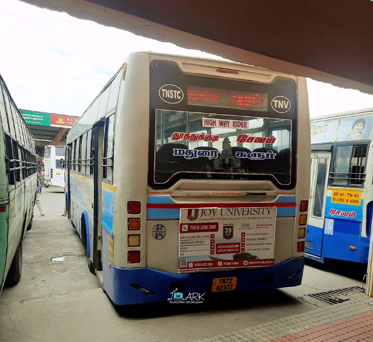 Salem Bus Stand Timetable