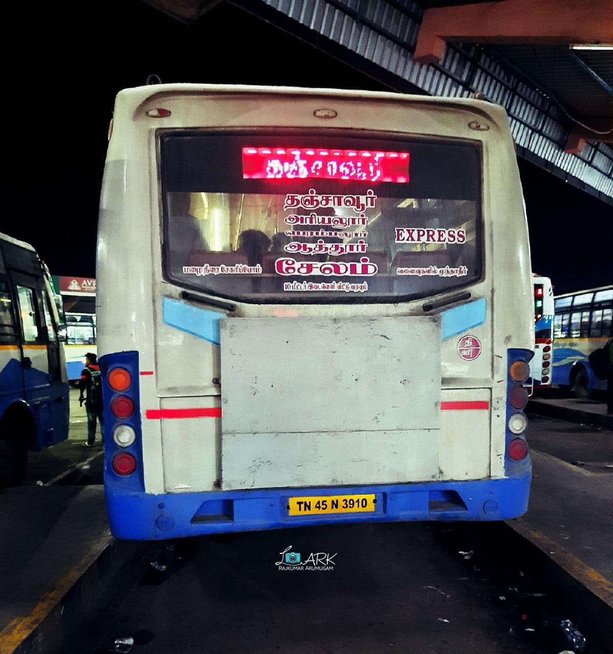 TNSTC TN 45 N 3910 Salem - Thanjavur Bus Timings