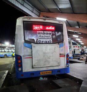 TNSTC TN 32 N 4402 Salem - Chennai Bus Timings