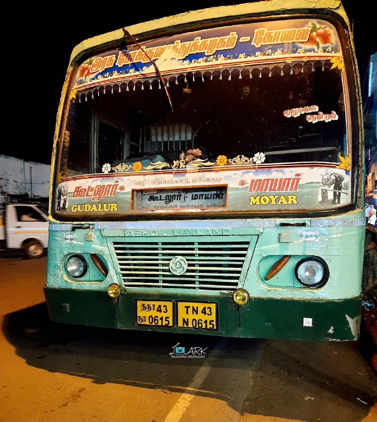 TNSTC TN 43 N 0615 Gudalur - Masinagudi - Moyar Bus Timings