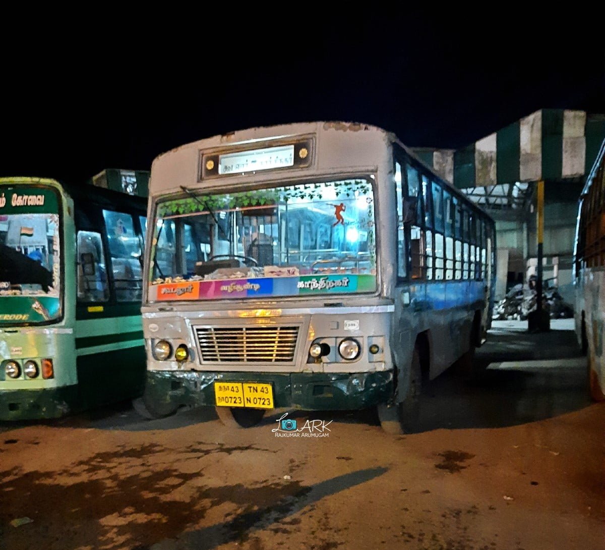 TNSTC TN 43 N 0723 Gudalur - Choondi - Gandhinagar Bus Timings