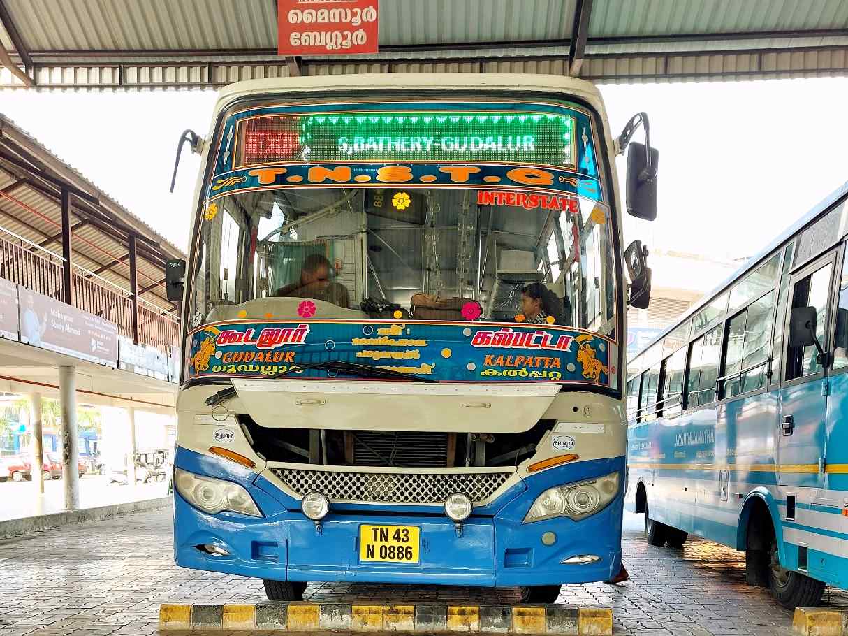 Gudalur to Kalpetta Bus Timings TNSTC TN 43 N 0886