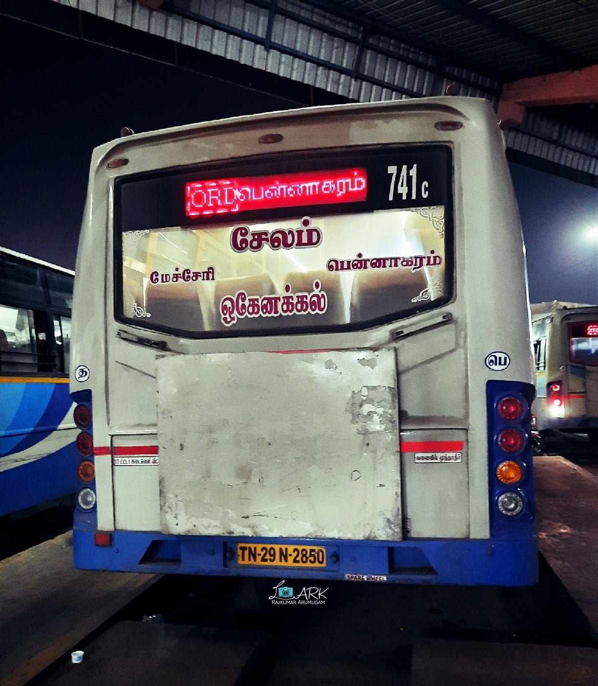 TNSTC TN 29 N 2850 Salem - Pennagaram - Hogenakkal Falls Bus Timings 