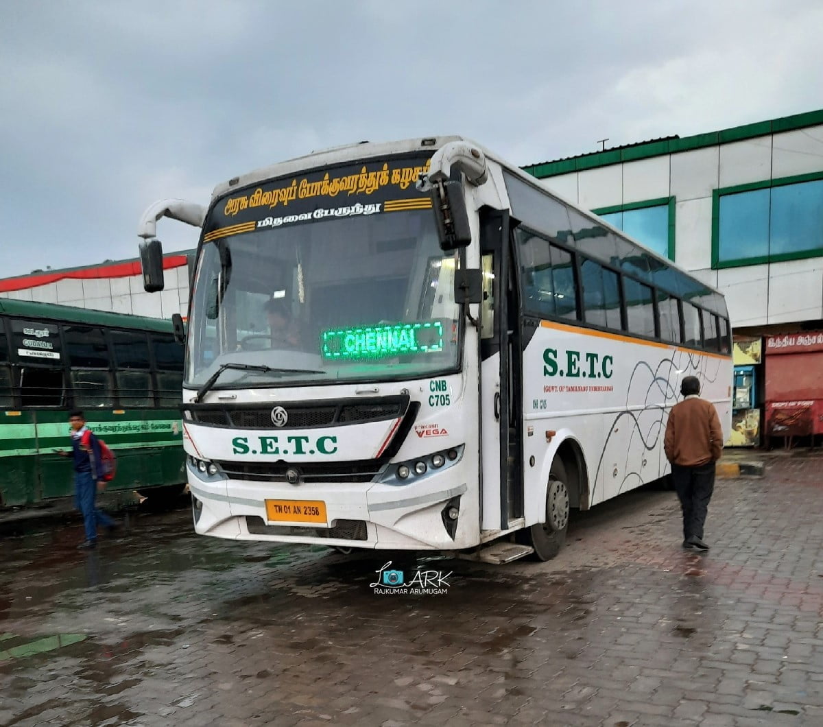 SETC CNB C705 TN 01 AN 2358 Ooty - Chennai Bus Timings