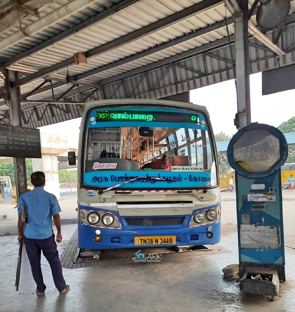 TNSTC TN 38 N 3440 Coimbatore - Valparai - Sheikalmudi Bus Timings