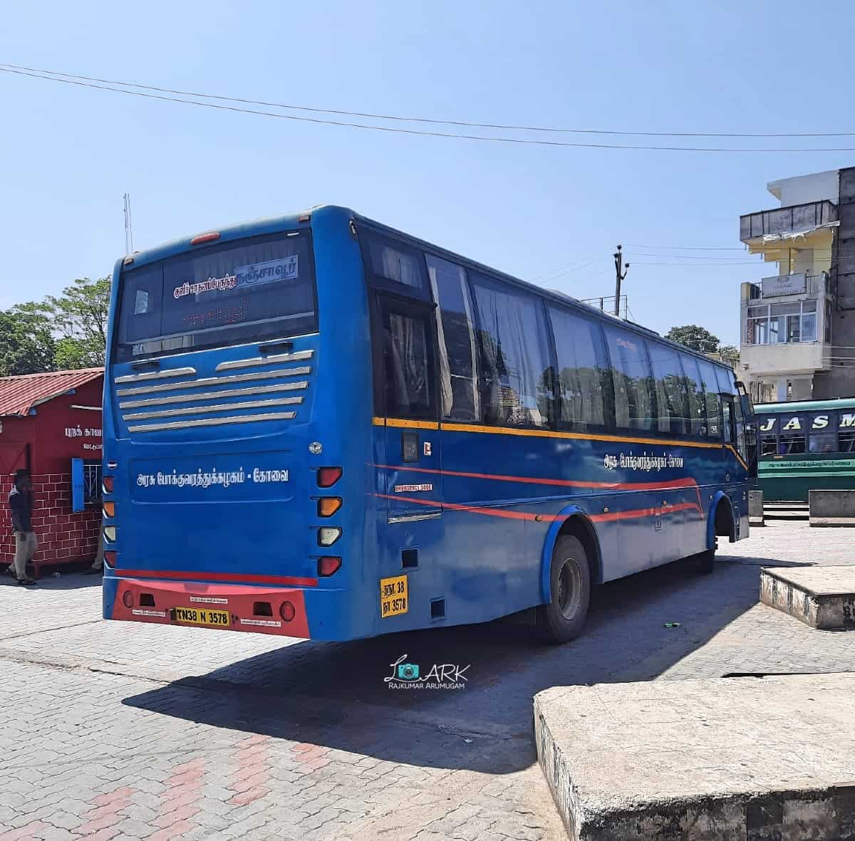 TNSTC TN 38 N 3578 Mettupalayam - Coimbatore - Thanjavur EAC Bus Timings 