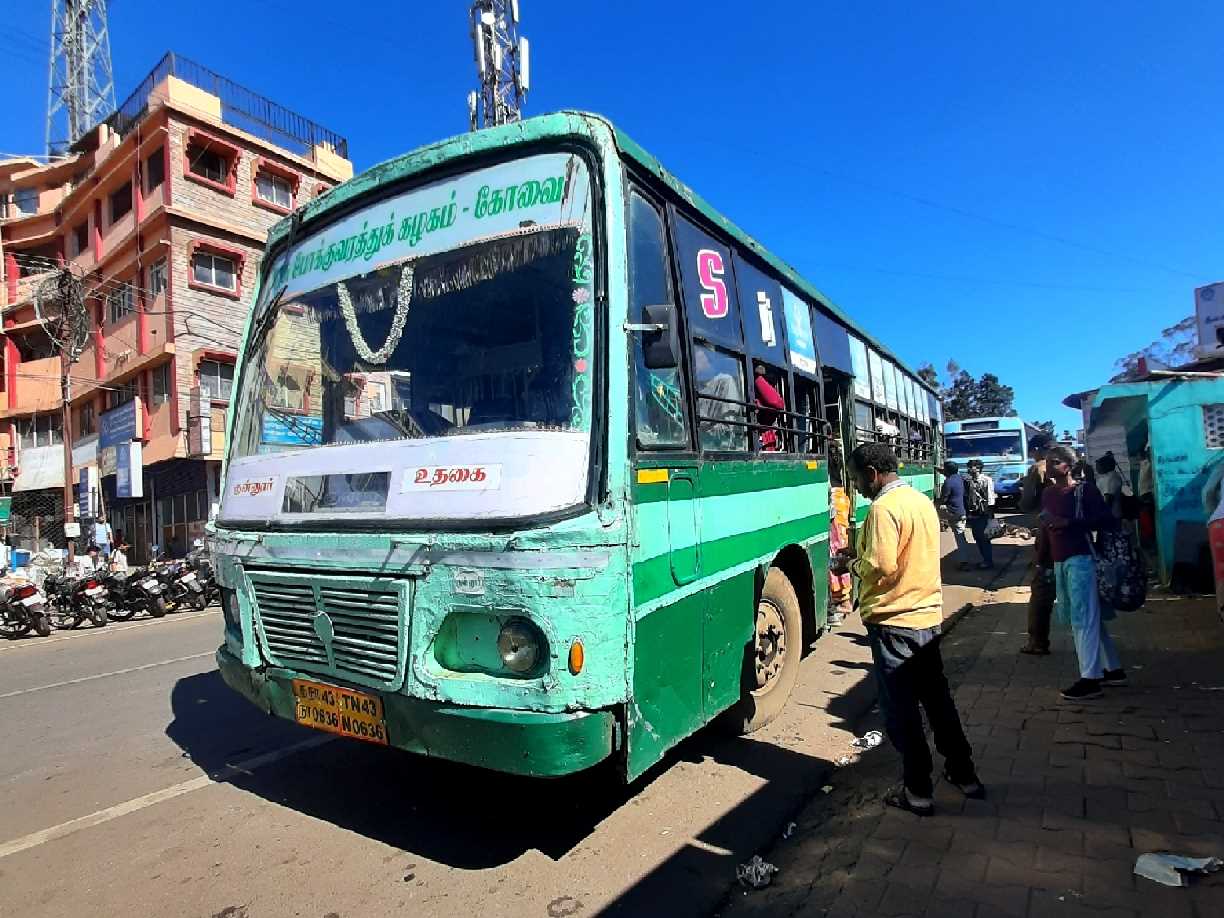 Coonoor to Kotagiri Bus Timings TNSTC TN 43 N 0636