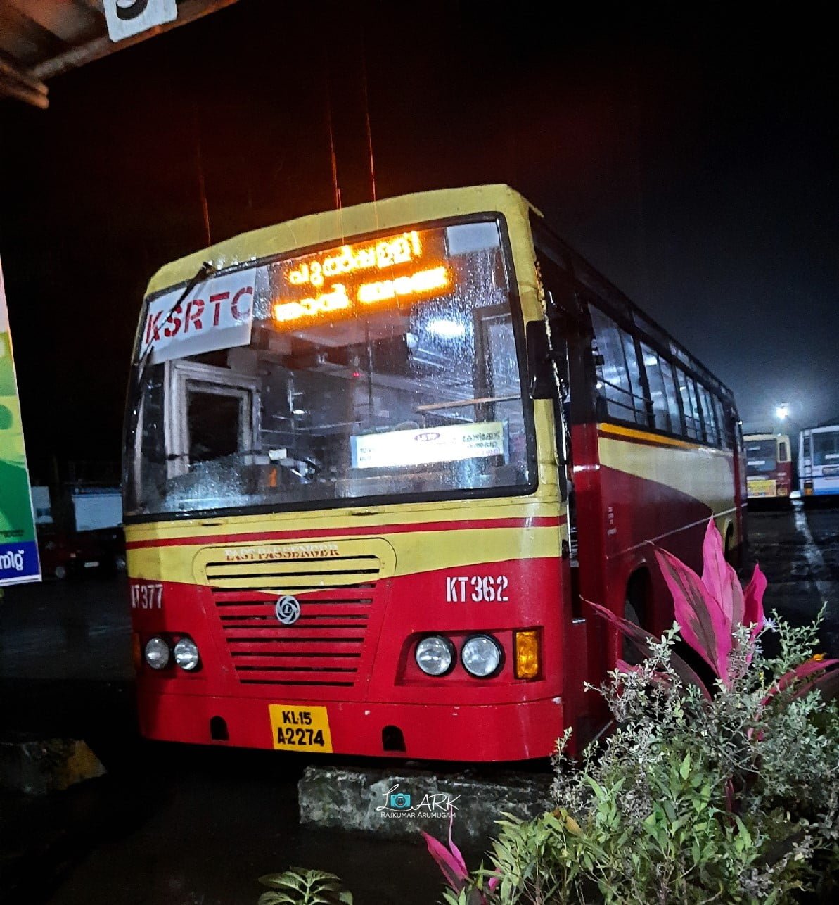 KSRTC AT 377 Ponkunnam - Perikkalloor Bus Timings