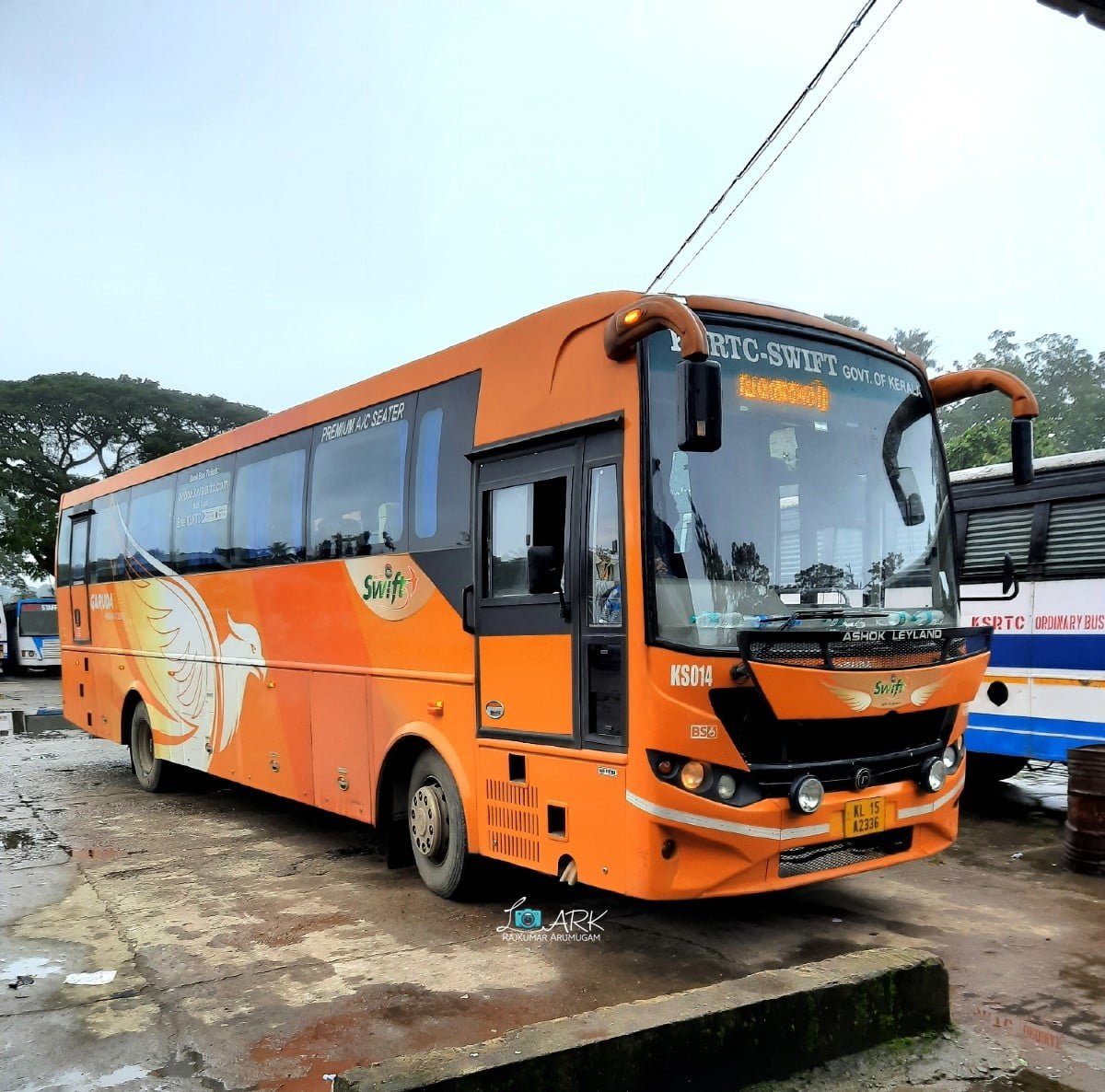 KSRTC-SWIFT KS014 Kozhikode - Bangalore Garuda AC Seater Bus Timings