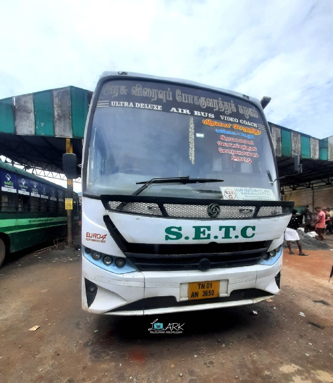 SETC SHN D232 TN 01 AN 3650 Gudalur - Sengottai Bus Timings