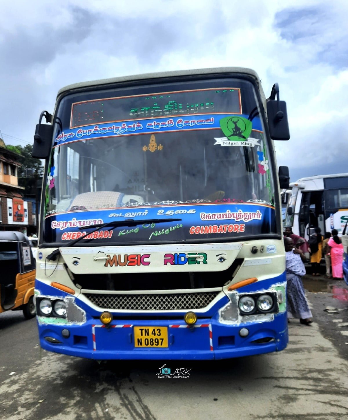 TNSTC TN 43 N 0897 Cherambadi - Gudalur - Coimbatore Bus Timings