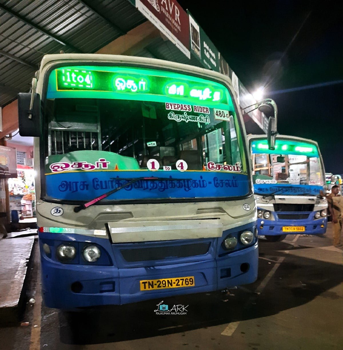 TNSTC TN 29 N 2769 Salem - Hosur Bus Timings