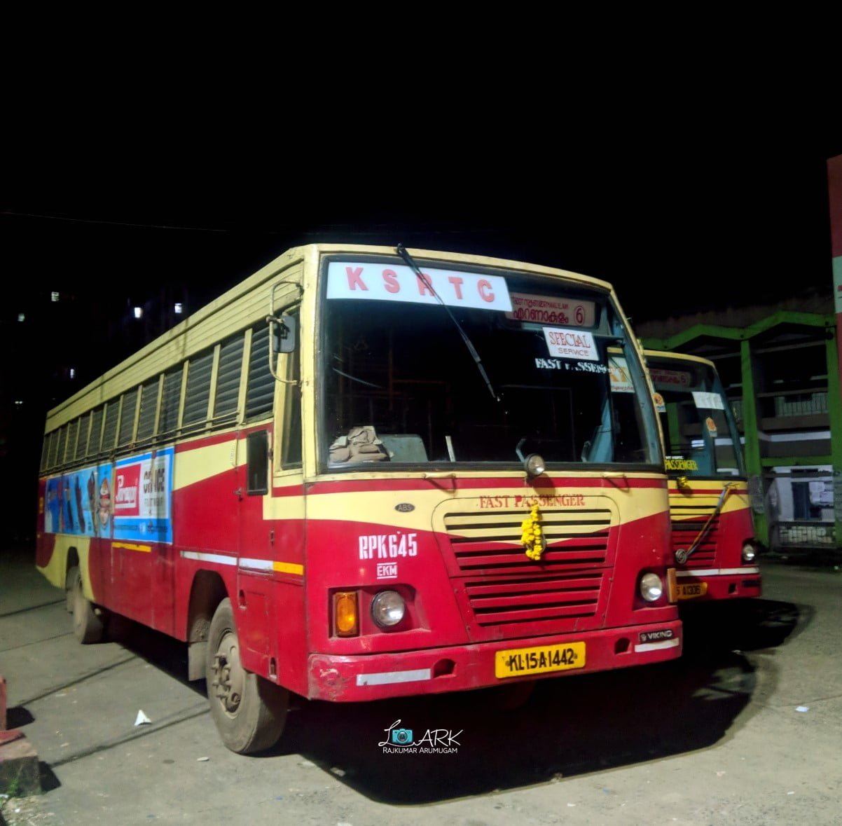 KSRTC RPK 645 Ernakulam - Senapathy Bus Timings