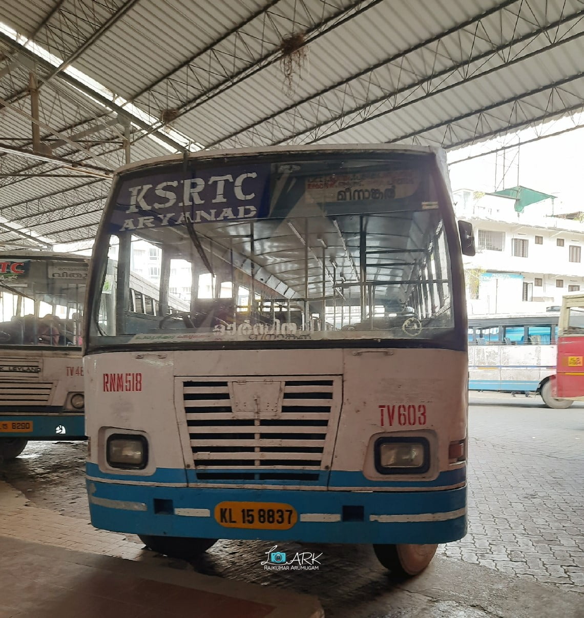 KSRTC RNM 518 Thiruvananthapuram - Meenankal Bus Timings