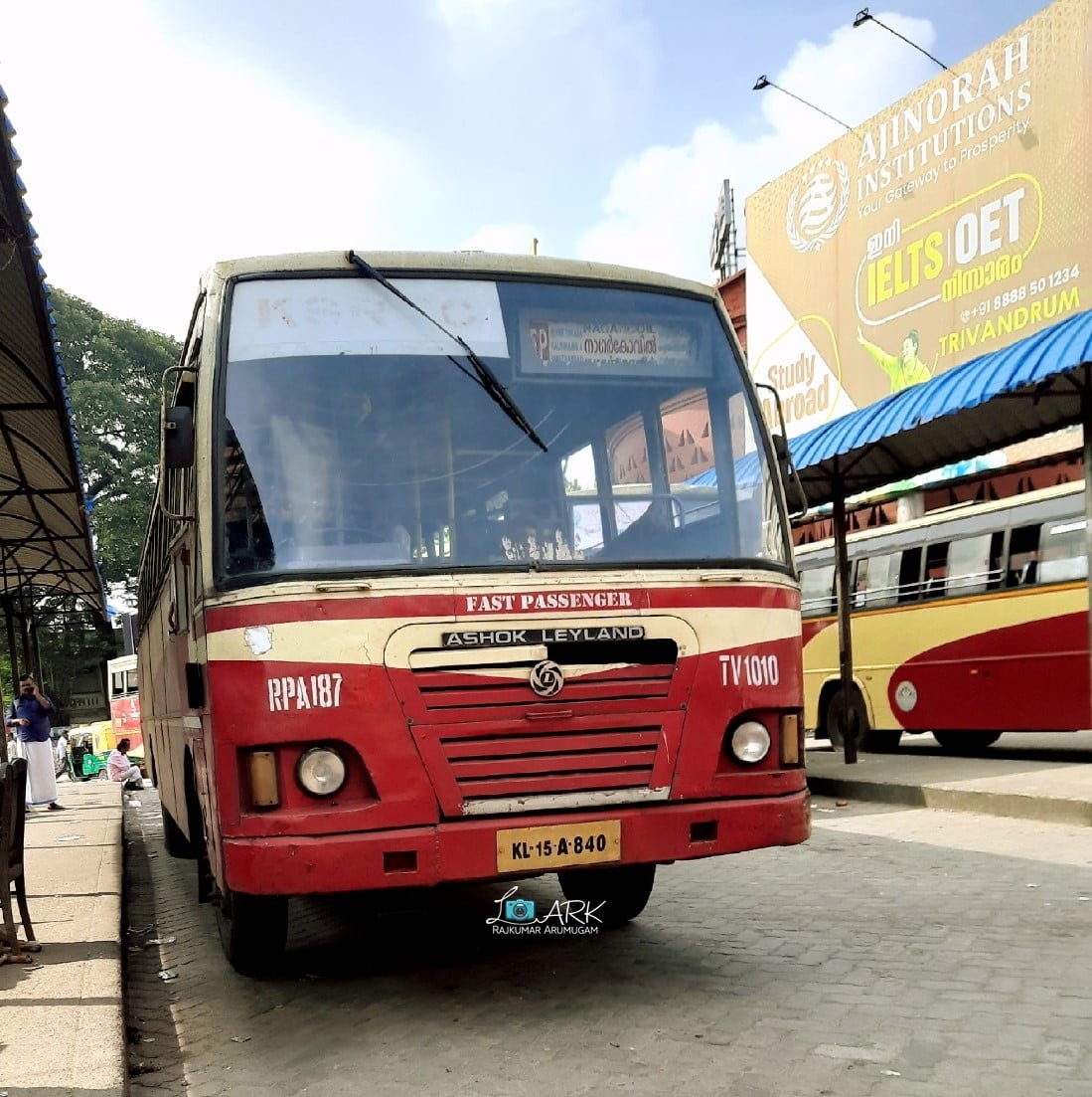 KSRTC RPA 187 Thiruvananthapuram - Nagercoil Bus Timings