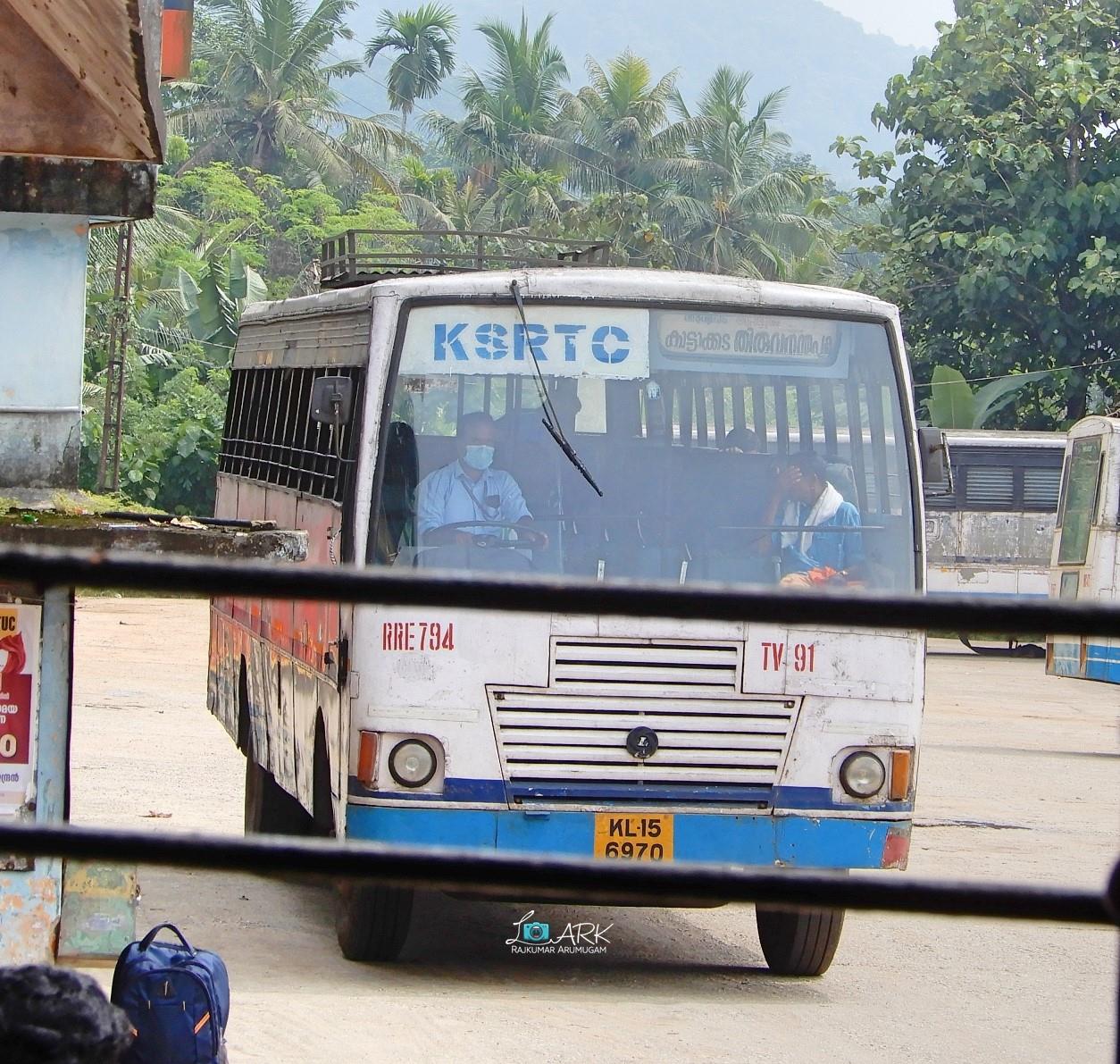 KSRTC RRE 794 Vithura - Kattakkada - Thiruvananthapuram Bus Timings