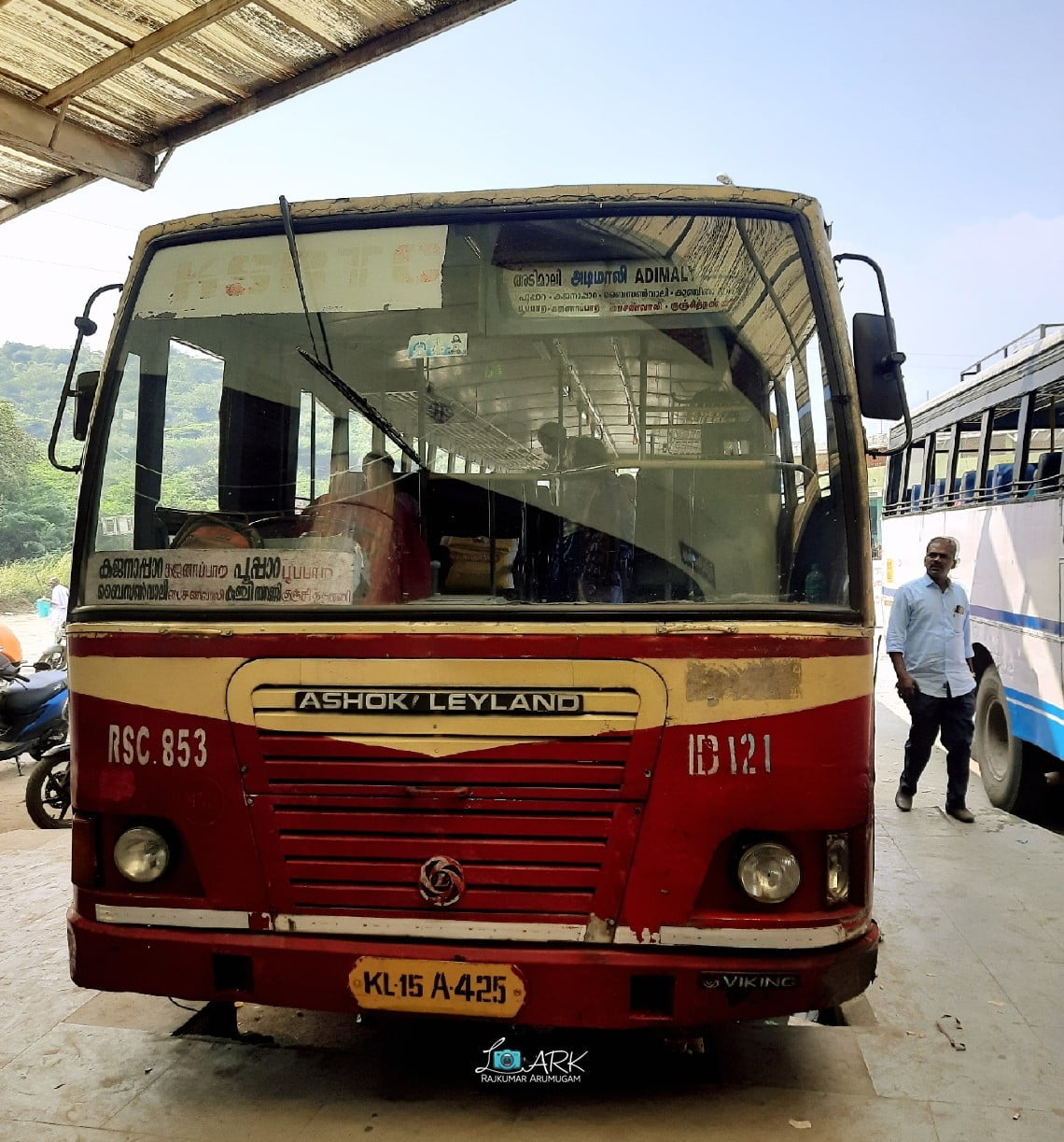 KSRTC RSC 853 Theni - Adimaly Bus Timings 