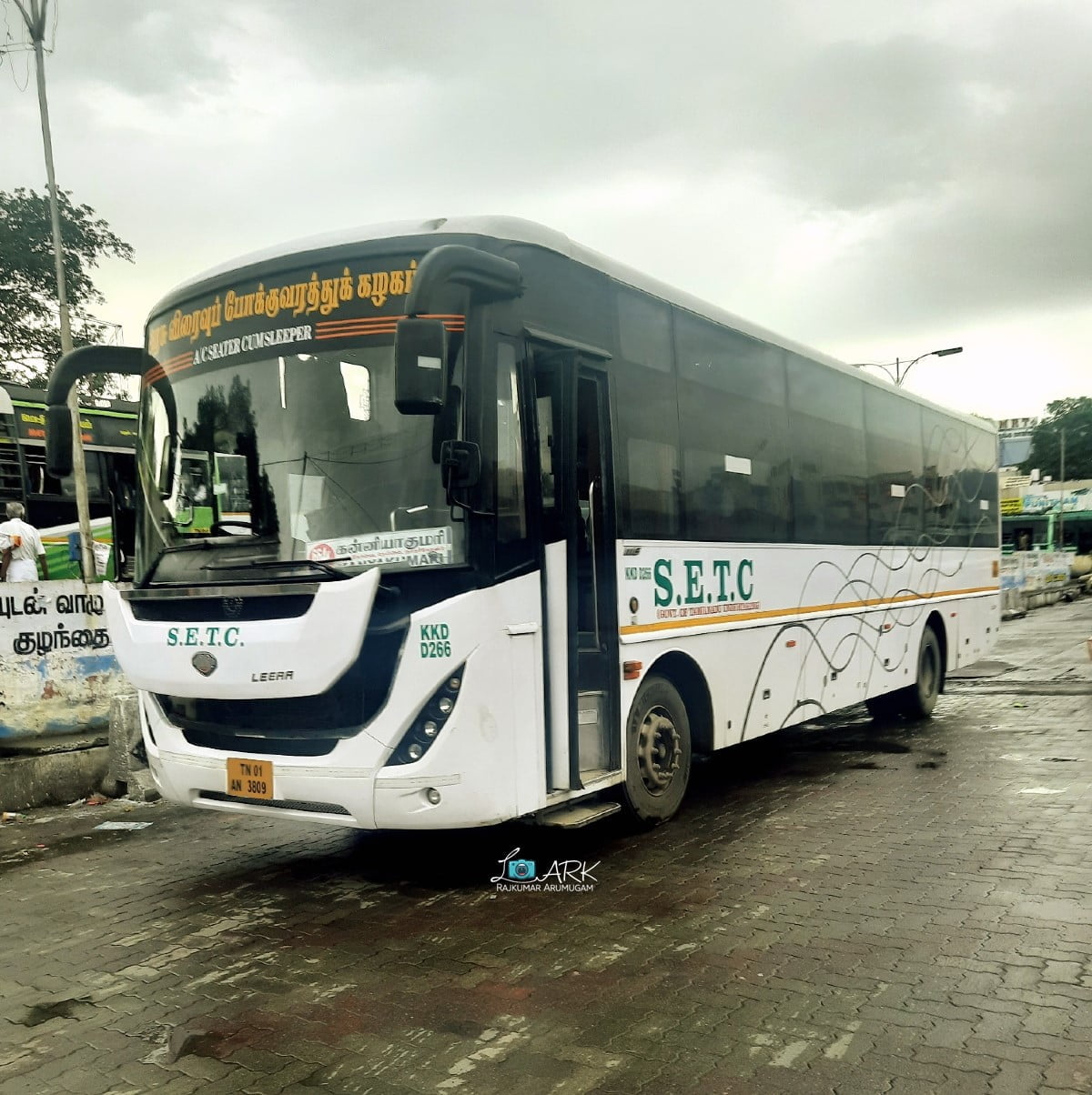 SETC Bus Timings from Kanyakumari Bus Stand