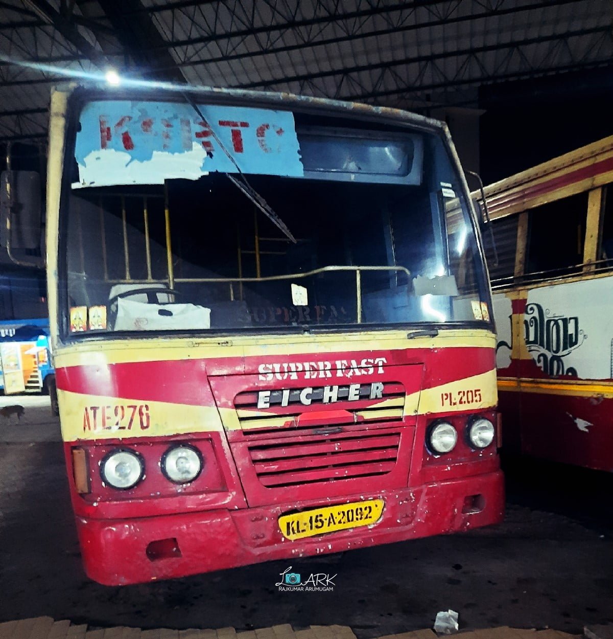 KSRTC ATE 276 Thiruvananthapuram - Palakkad - Chittur Bus Timings