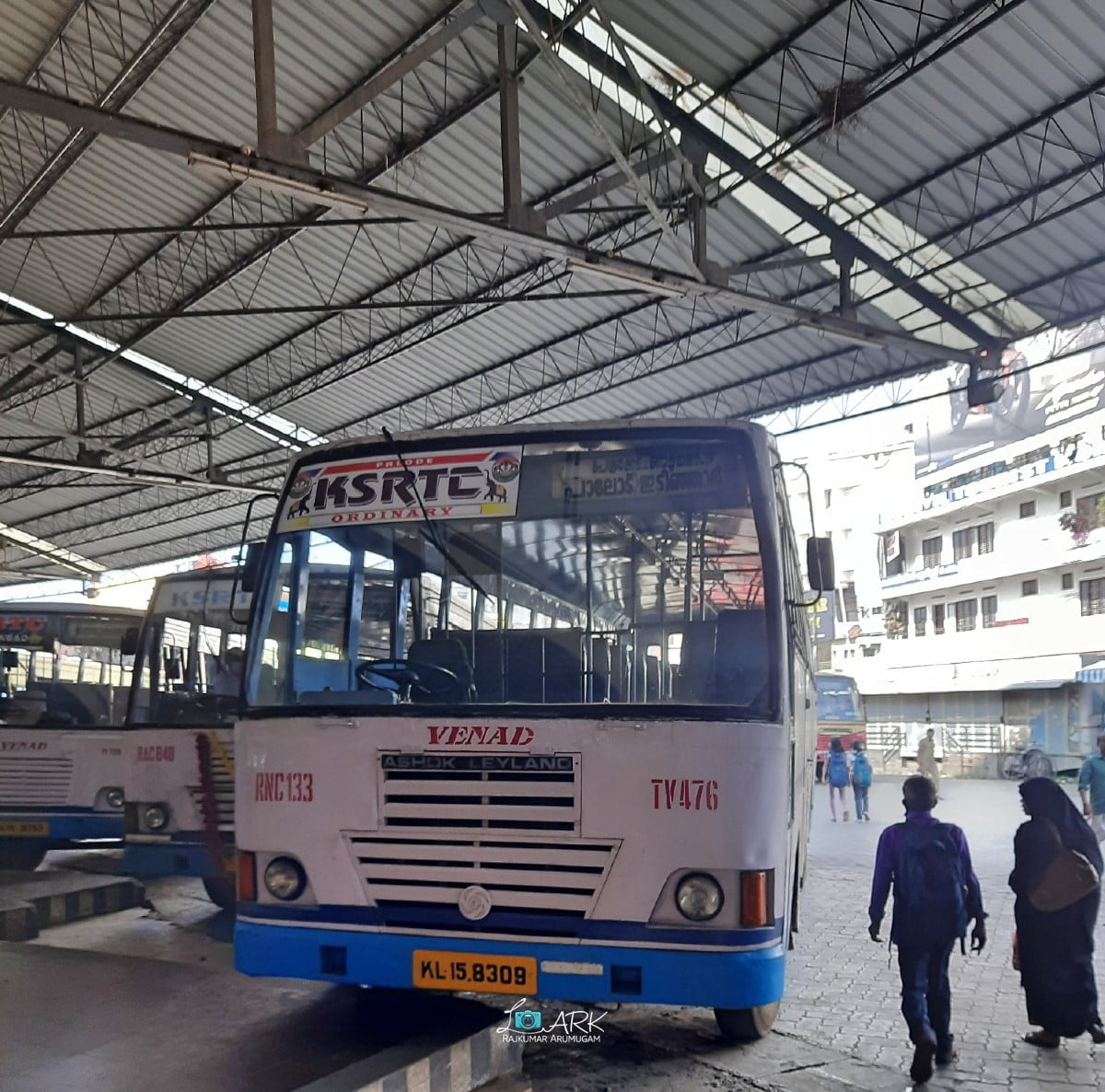 KSRTC RNC 133 Idinjar - Thiruvananthapuram Bus Timings