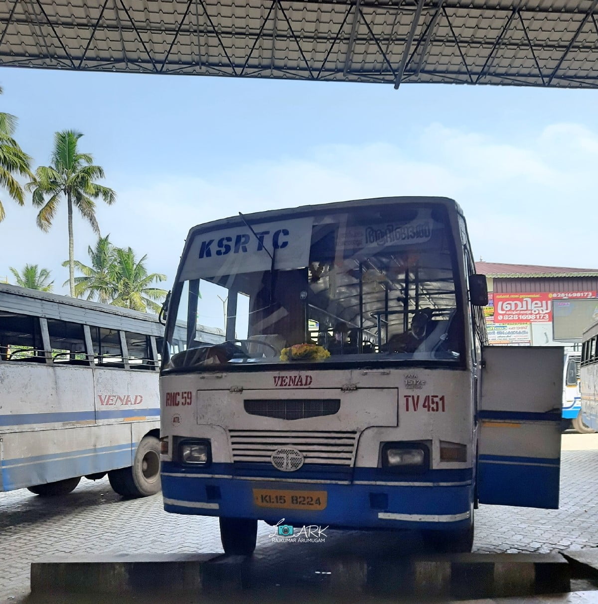 KSRTC RNC 59 Nedumangad - Attingal Bus Timings