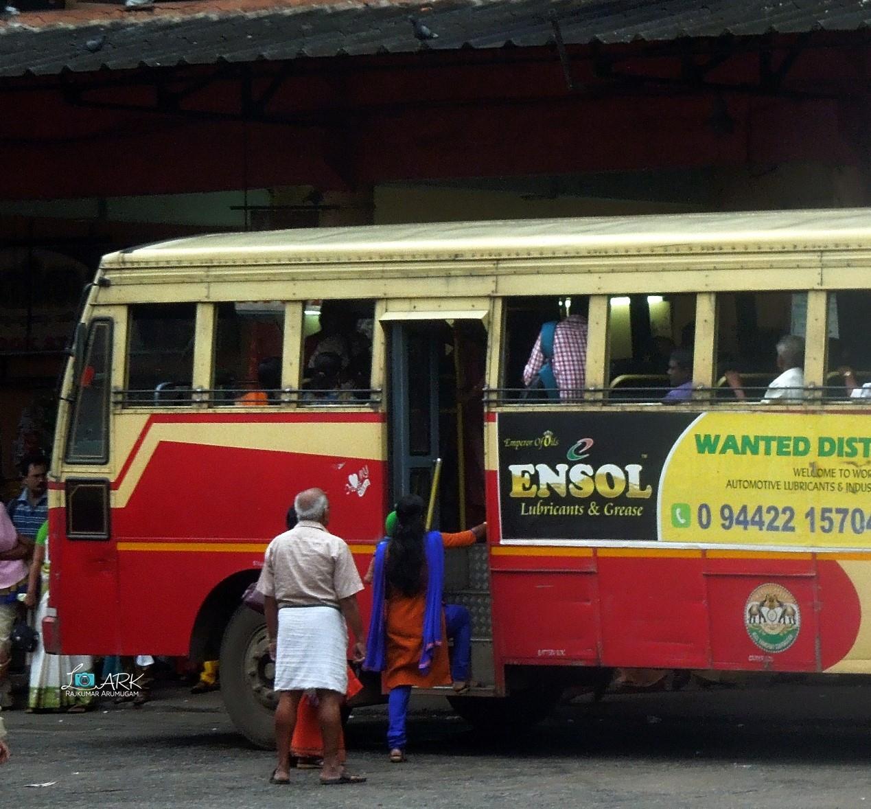 KSRTC RPM 427 Kottarakkara - Nagercoil Bus Timings