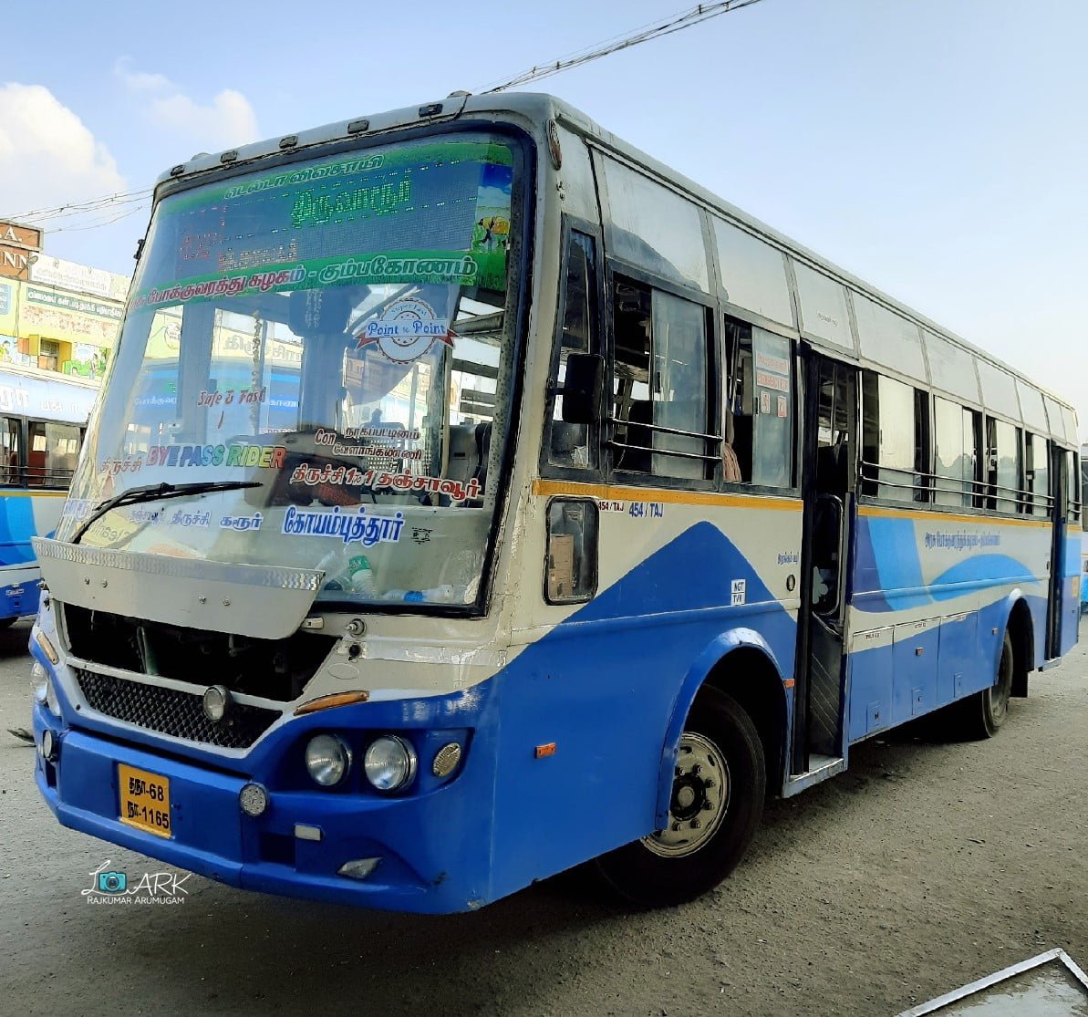 TNSTC TN 68 N 1165 Thiruvarur - Coimbatore Bus Timings