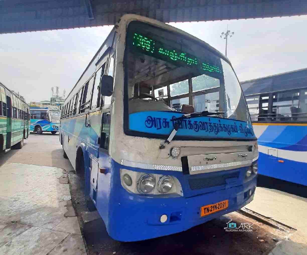 Trichy to Kanchipuram TNSTC Bus Timings TN 21 N 2091