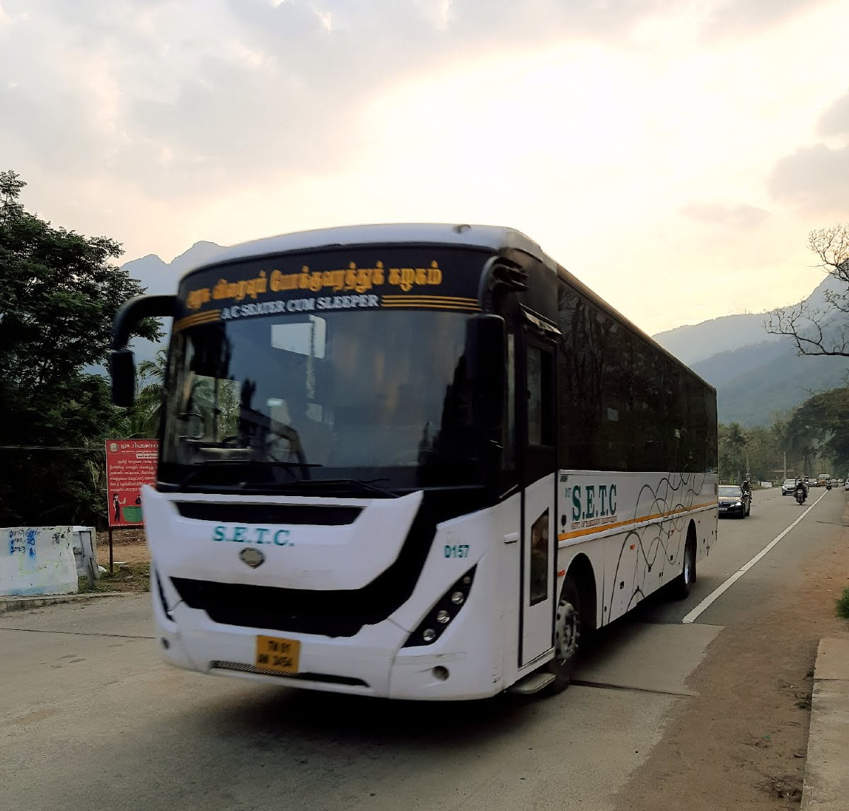 SETC D157 Chennai to Ooty AC Sleeper Bus Timings