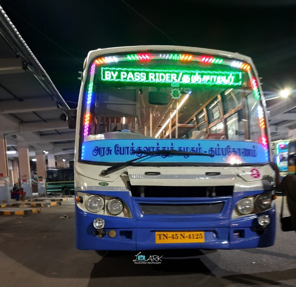 TNSTC TN 45 N 4125 Coimbatore - Thanjavur Bus Timings