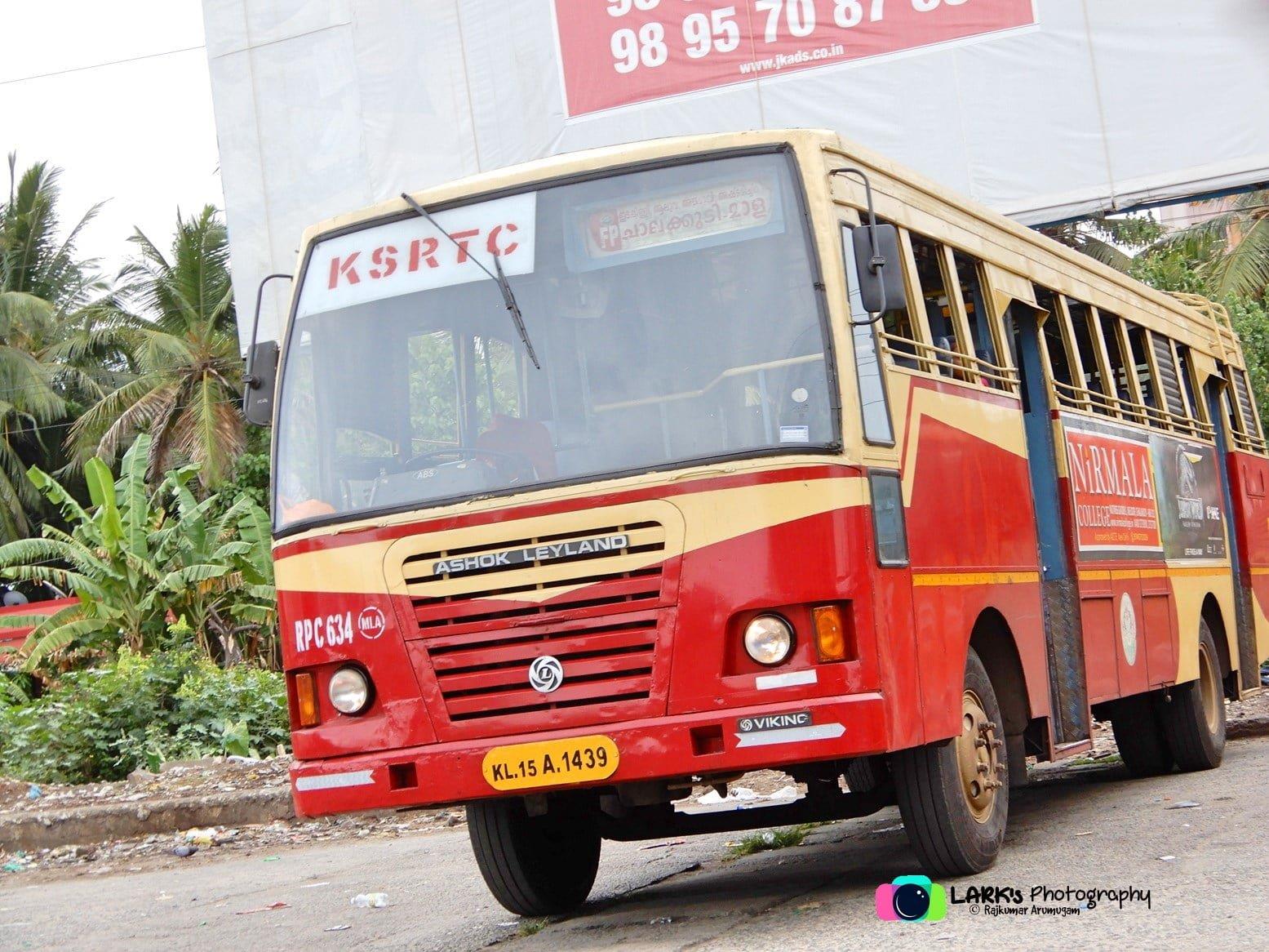 KSRTC Fast Passenger RPC 634 Mala to Thalassery Bus Timings