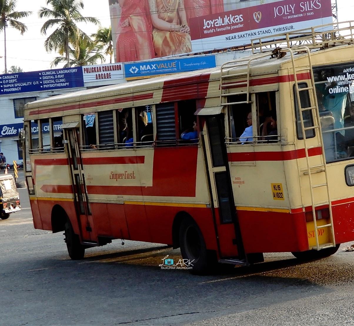 KSRTC RPE 490 Super Fast Vellanad to Kattappana Bus Timings