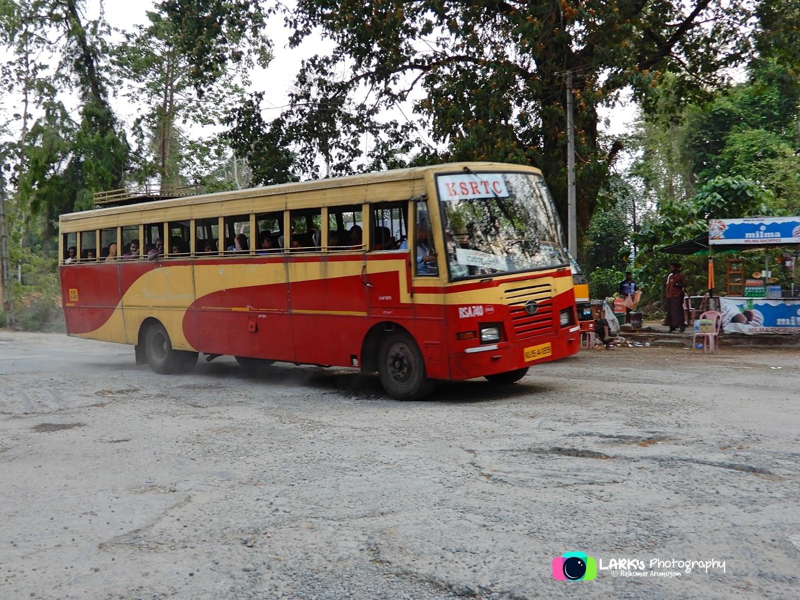 KSRTC RSA 738 Cochin International Airport (Nedumbassery) to Punalur Bus Timings