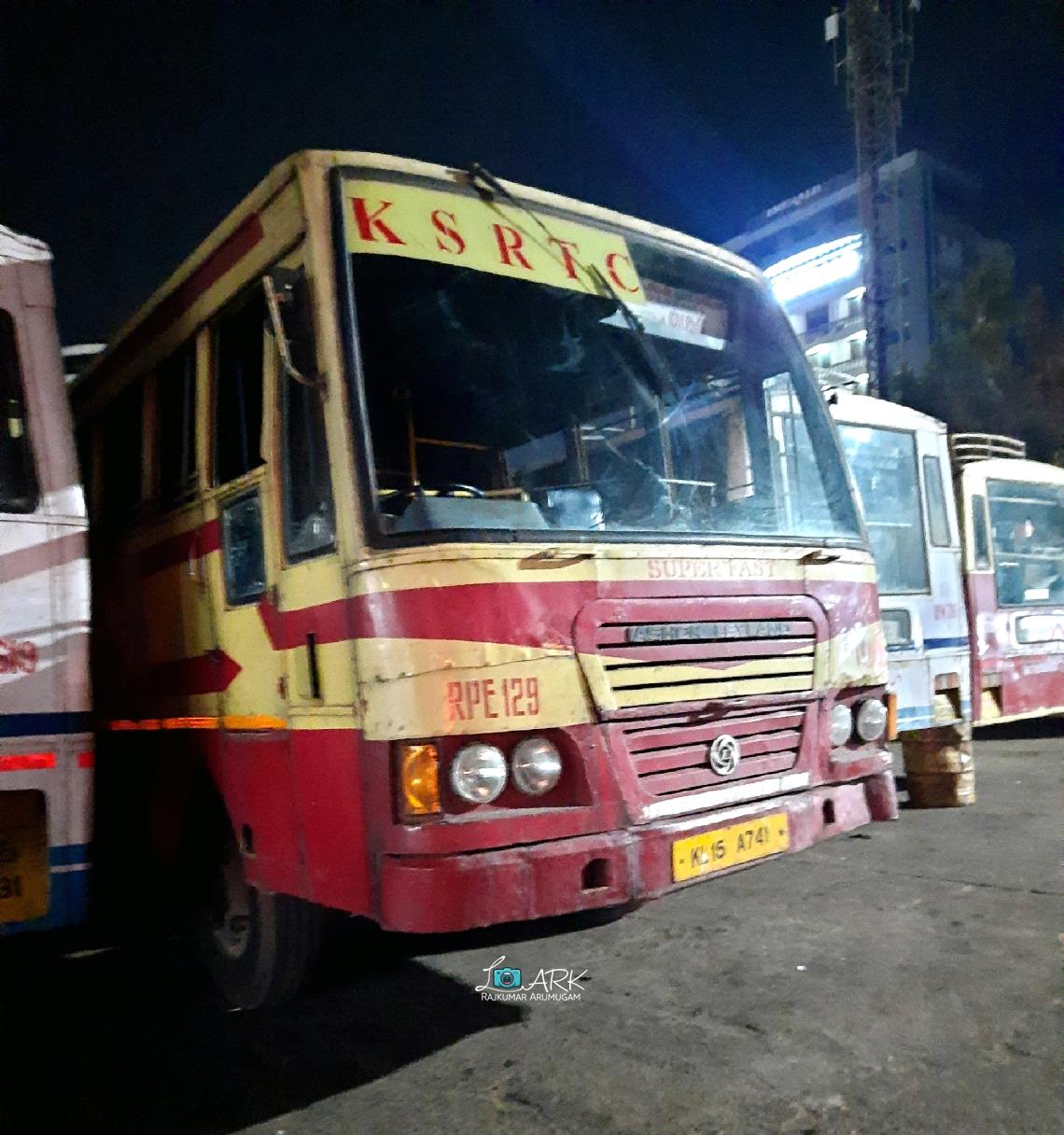 KSRTC Super Fast RPE 129 Thiruvananthapuram to Vazhikkadavu Bus Timings