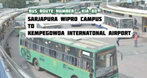 Bangalore BMTC Bus Route #KIA-8D Sarjapura Wipro Campus to Bangalore International Airport Bus Timings