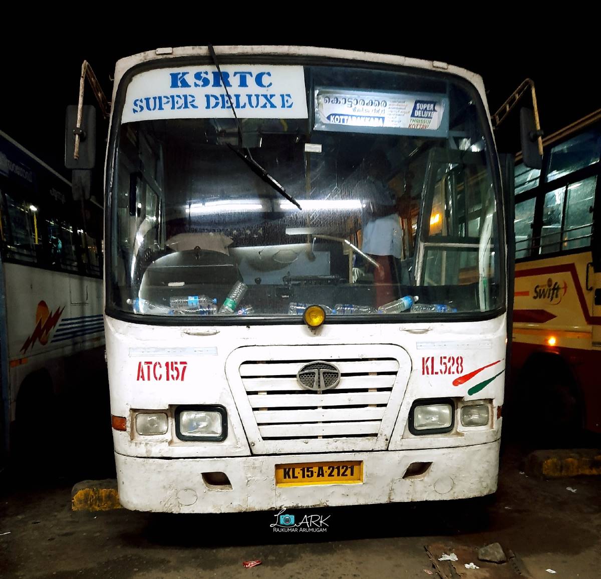 KSRTC Super Deluxe ATC 157 Sullia to Kottarakkara Bus Timings