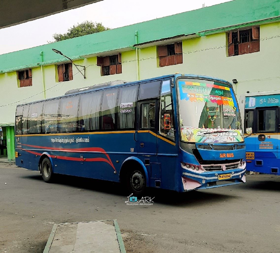 TNSTC TN 45 N 4154 Coimbatore to Karur AC Bus Timings