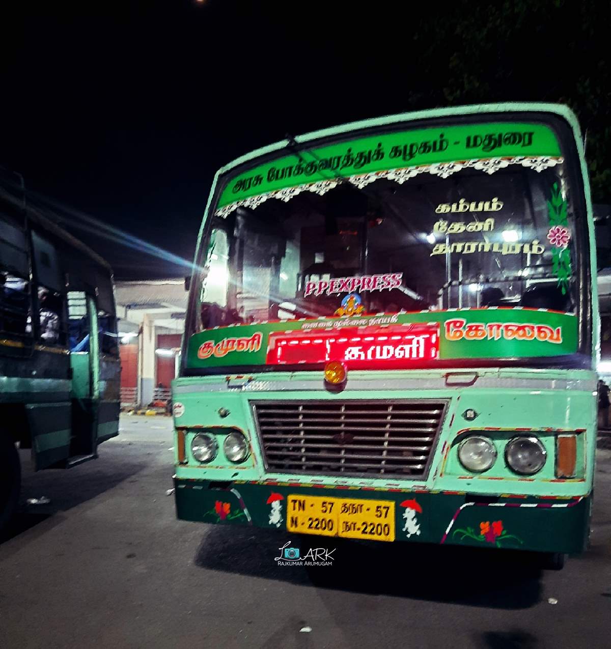 Coimbatore Gandhipuram TNSTC Town Bus Timings Towards Singanallur   TNSTC TN 57 N 2200 Coimbatore To Kumily Bus Timings 