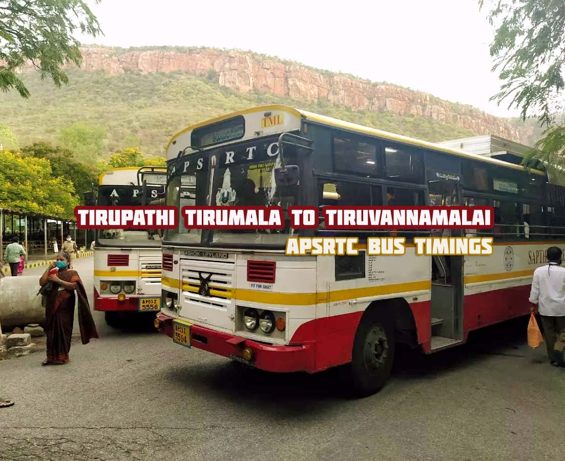 APSRTC Saptagiri Express Tirupathi Tirumala to Tiruvannamalai Bus Timings