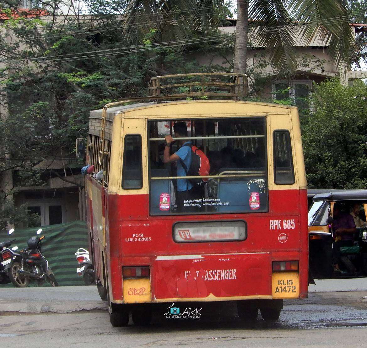 KSRTC Fast Passenger RPK 685 Kollam to Kumily Bus Timings