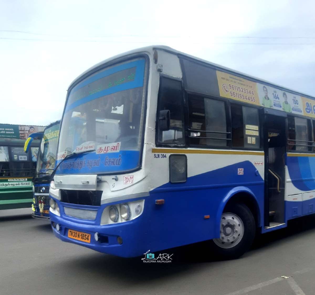 TNSTC TN 30 N 1854 Salem to Kumily Bus Timings