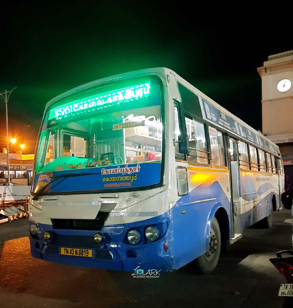 TNSTC TN 43 N 0819 Nilambur to Coimbatore Bus Timings (via Ooty)